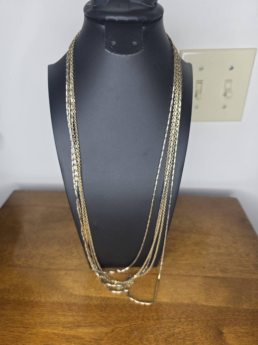 Monet Gold-Tone Layered Multi-Chain Necklace